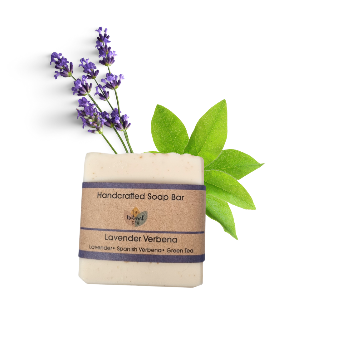 Lavender Verbena Soap Bar | Spanish Verbena &amp; Lavender Natural Handcrafted Soap | Vegan, Plastic-Free Skincare | 3 Styles Available