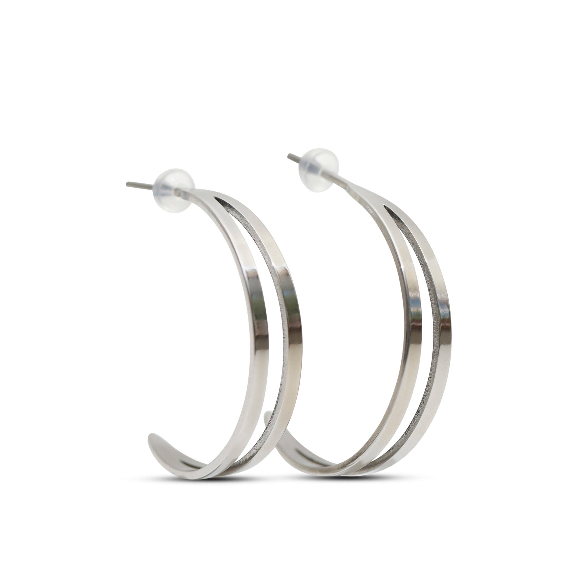 Gorgeous Stainless Steel Statement Earrings