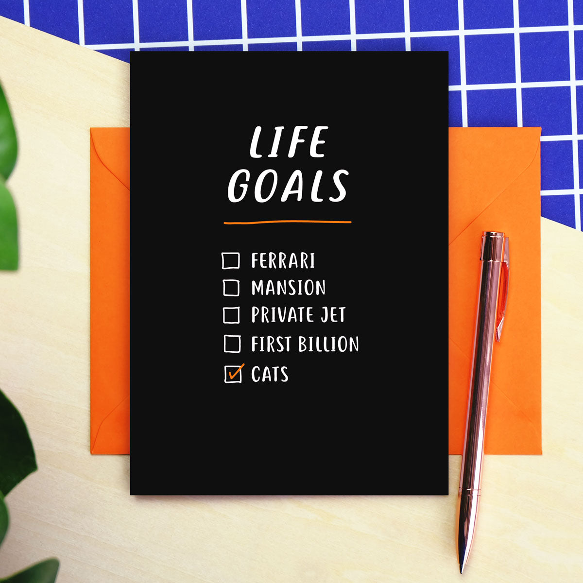 Life Goals Birthday Card