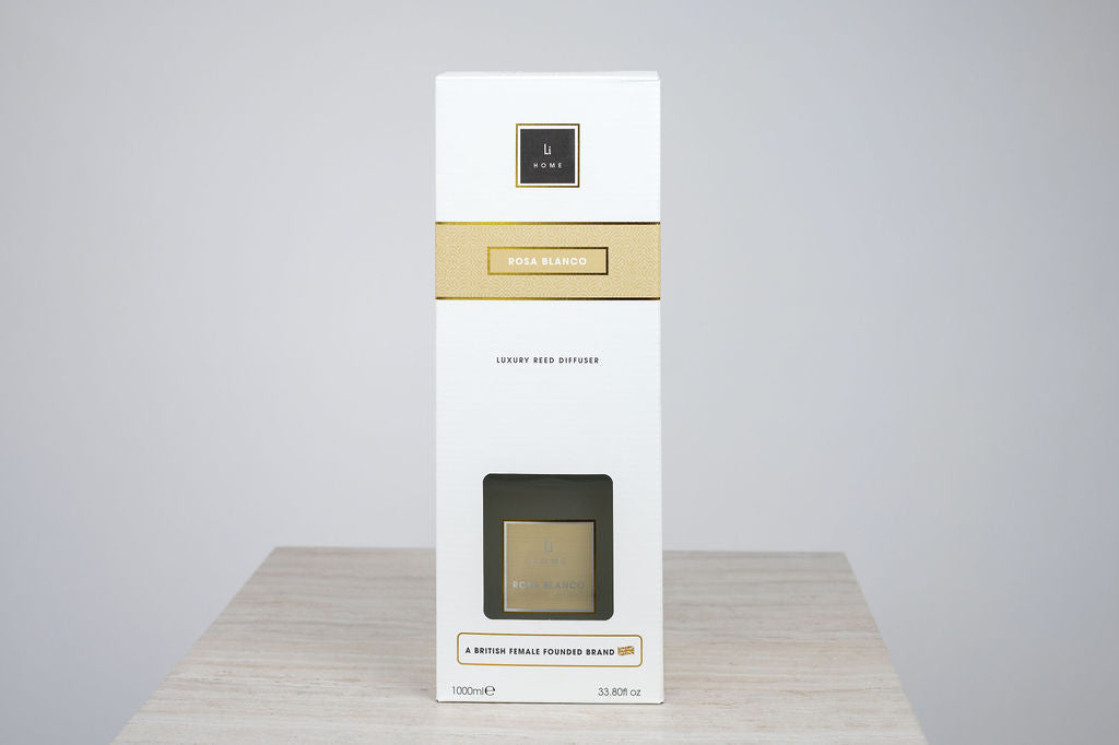 Luxury Square Diffuser - Rosa blanco
