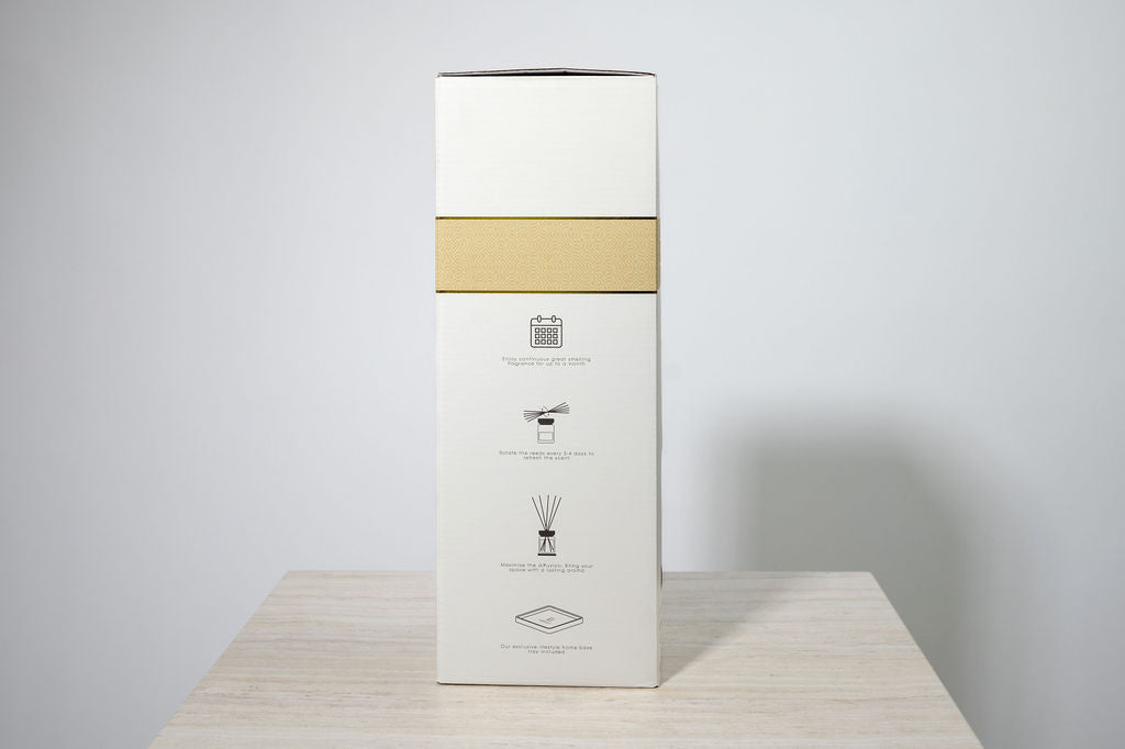 Luxury Square Diffuser - Rosa blanco
