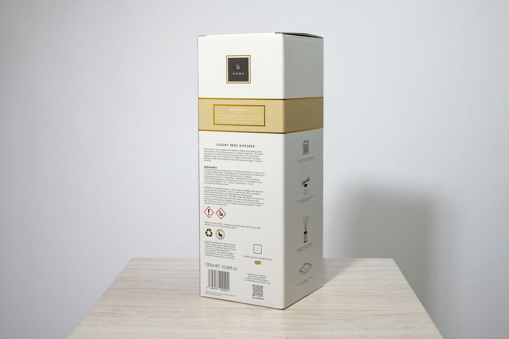 Luxury Square Diffuser - Rosa blanco