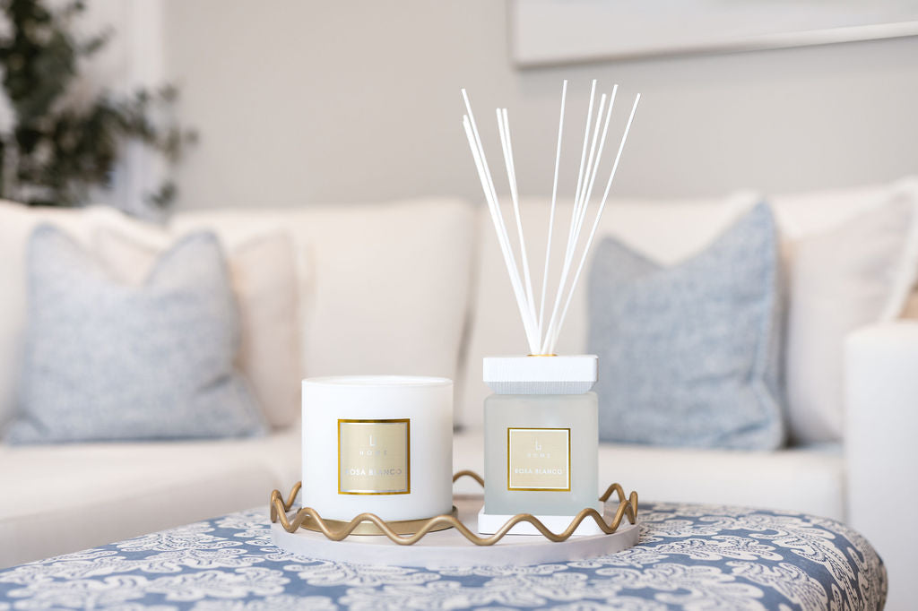 Luxury Square Diffuser - Rosa blanco