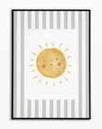 Sunshine Print - Green Stripes