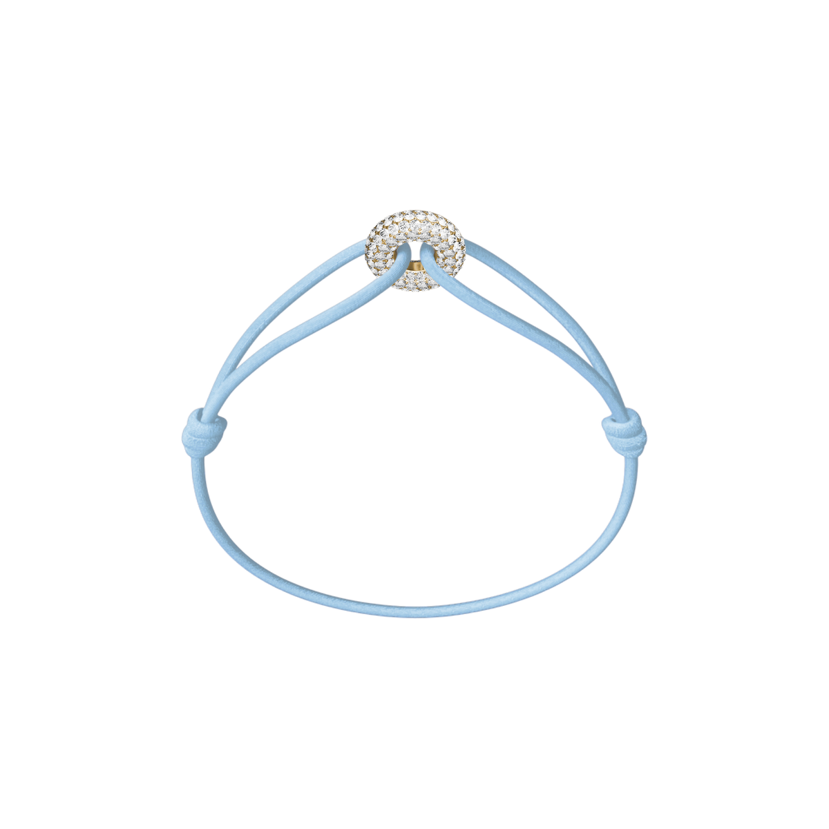 Mini Golden Soho Pavé Cord Bracelet