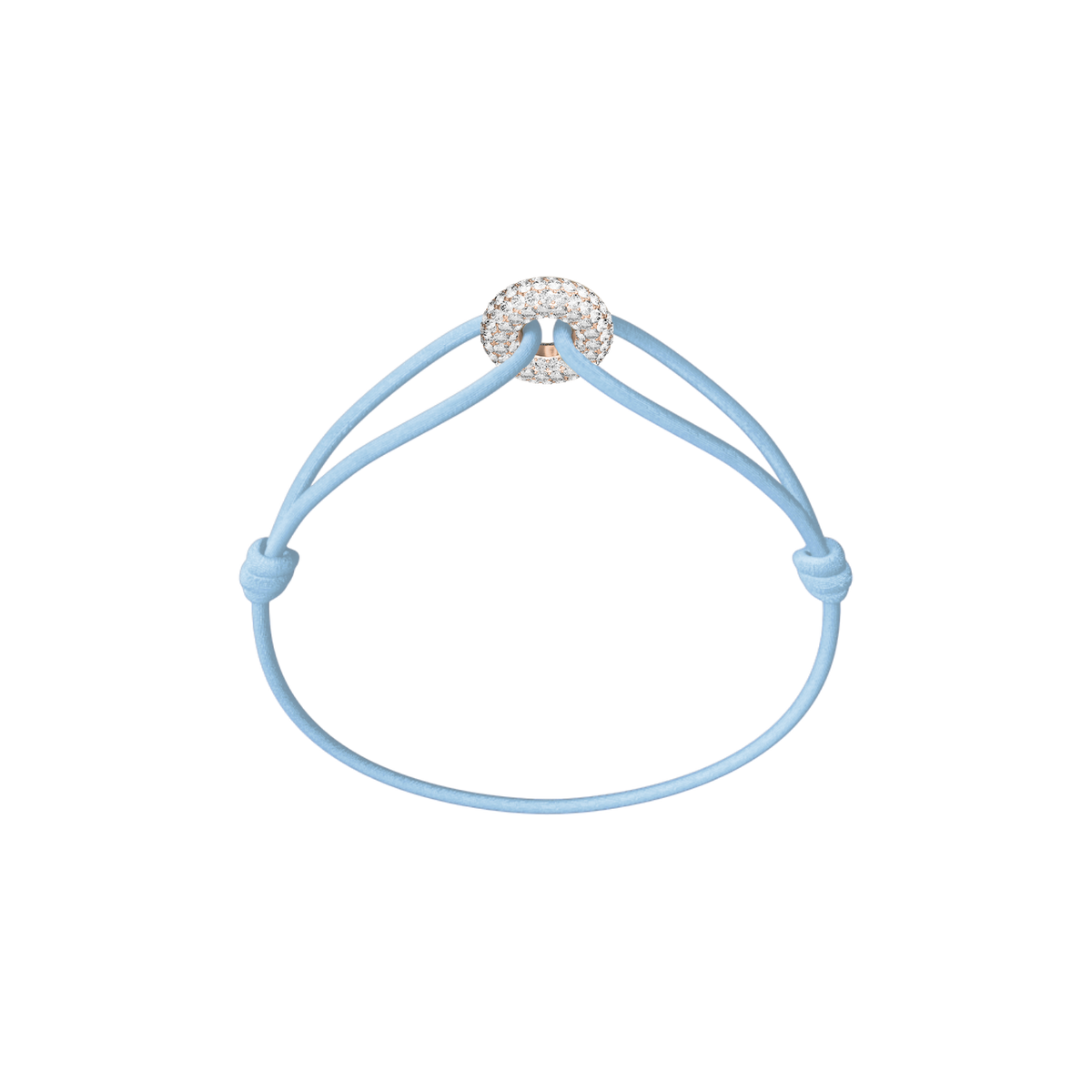 Mini Rose Soho Pavé Cord Bracelet