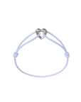 Silver Heart Cord Bracelet