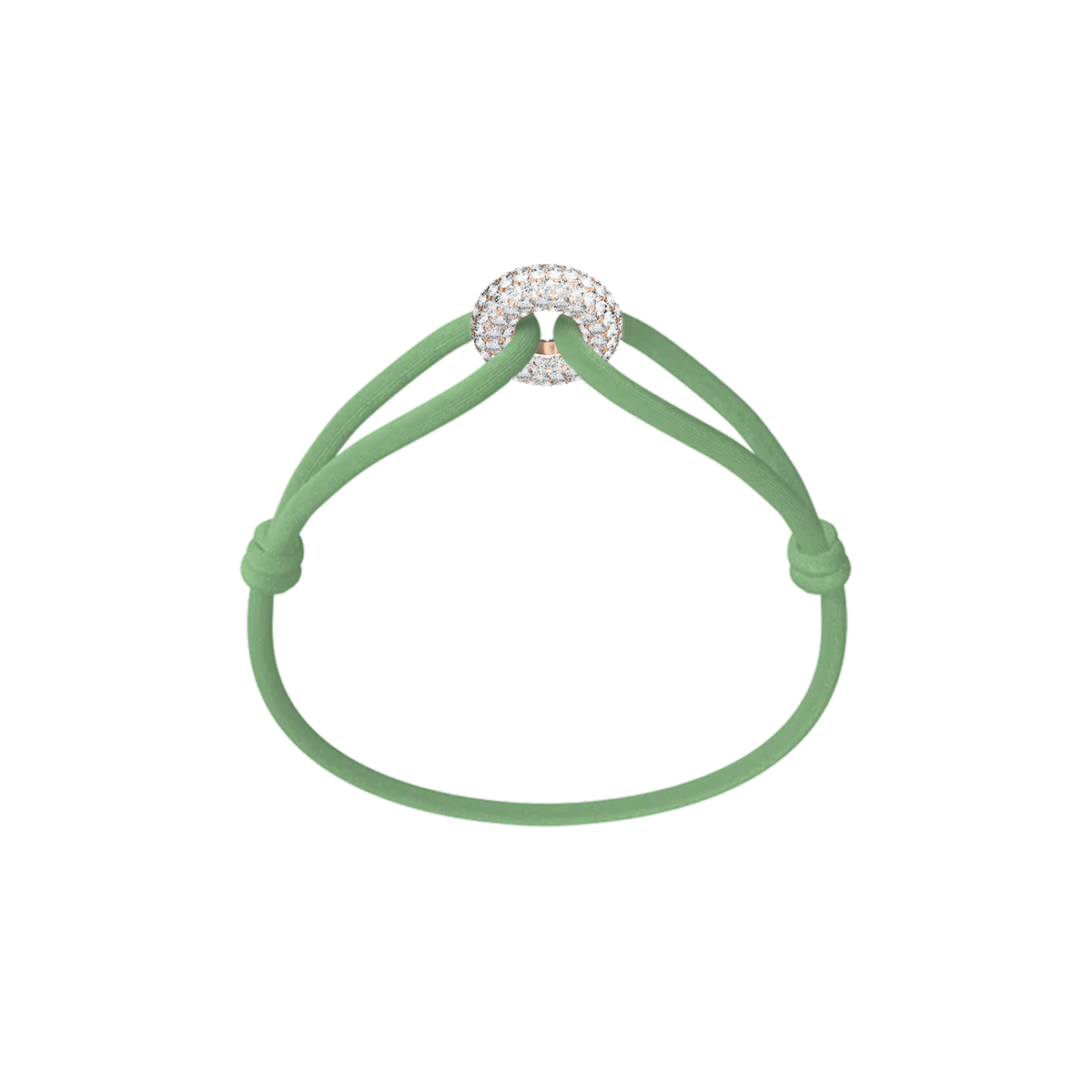 Rose Soho Pavé Cord Bracelet