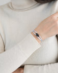 Carbon Regent Cord Bracelet