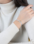 Mini Silver Soho Diamond Cord Bracelet