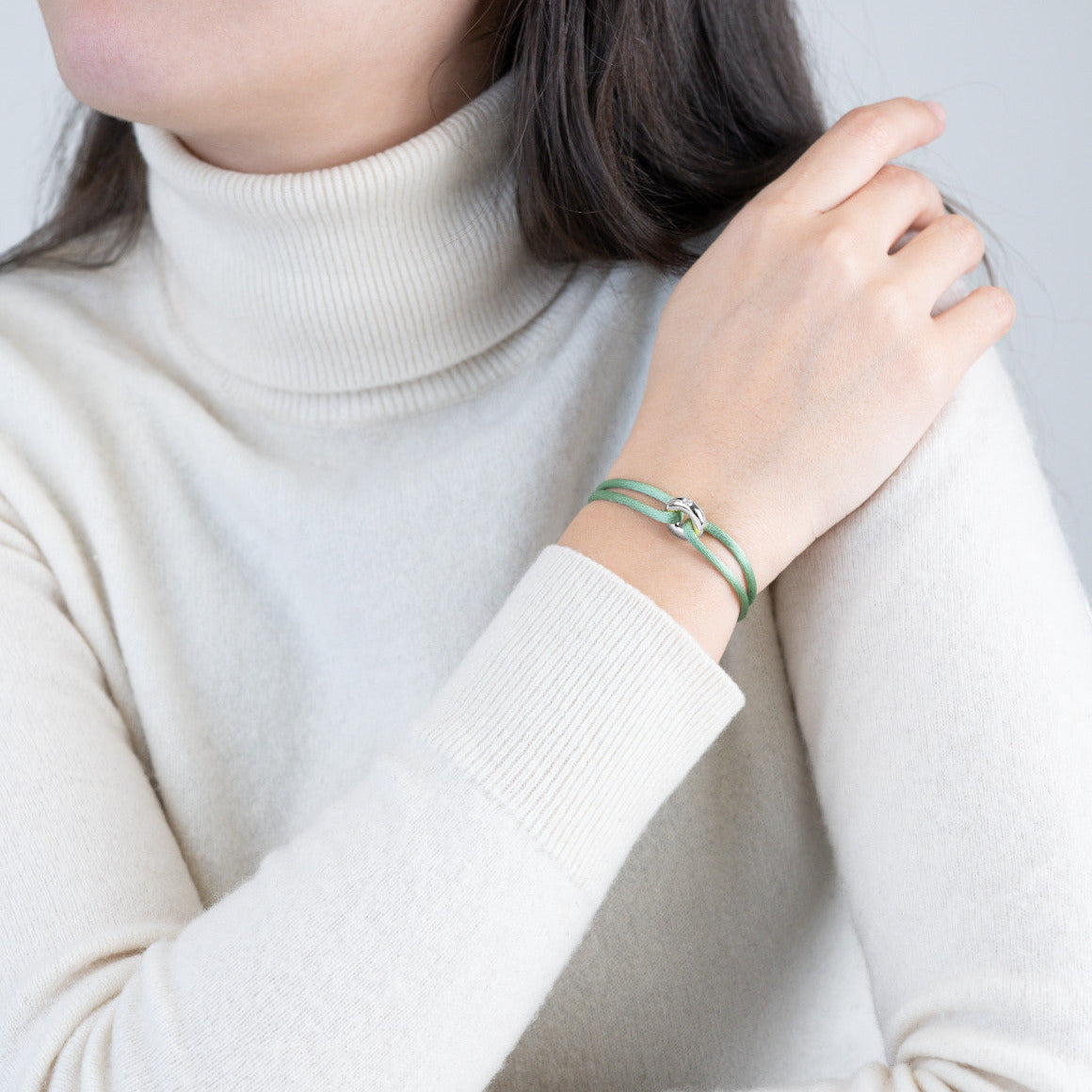 Silver Soho Diamond Cord Bracelet