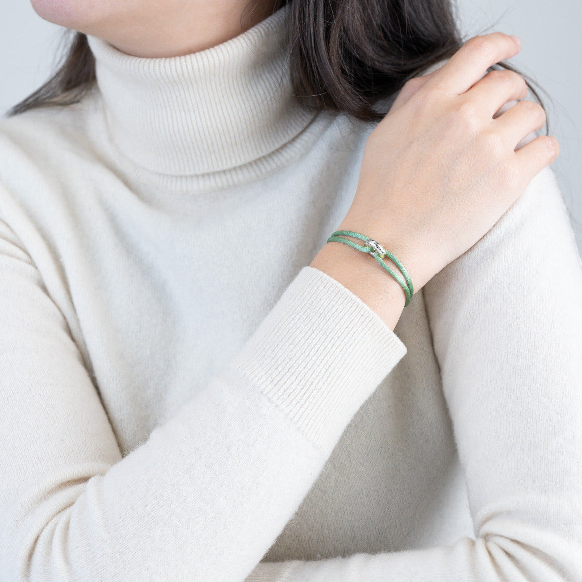 Silver Soho Cord Bracelet