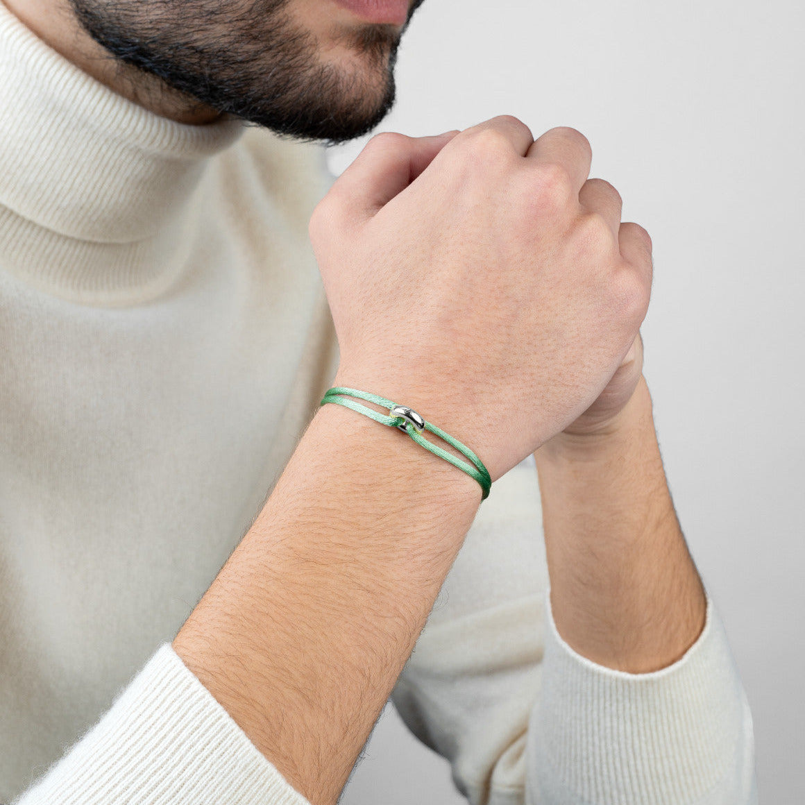 Silver Soho Cord Bracelet