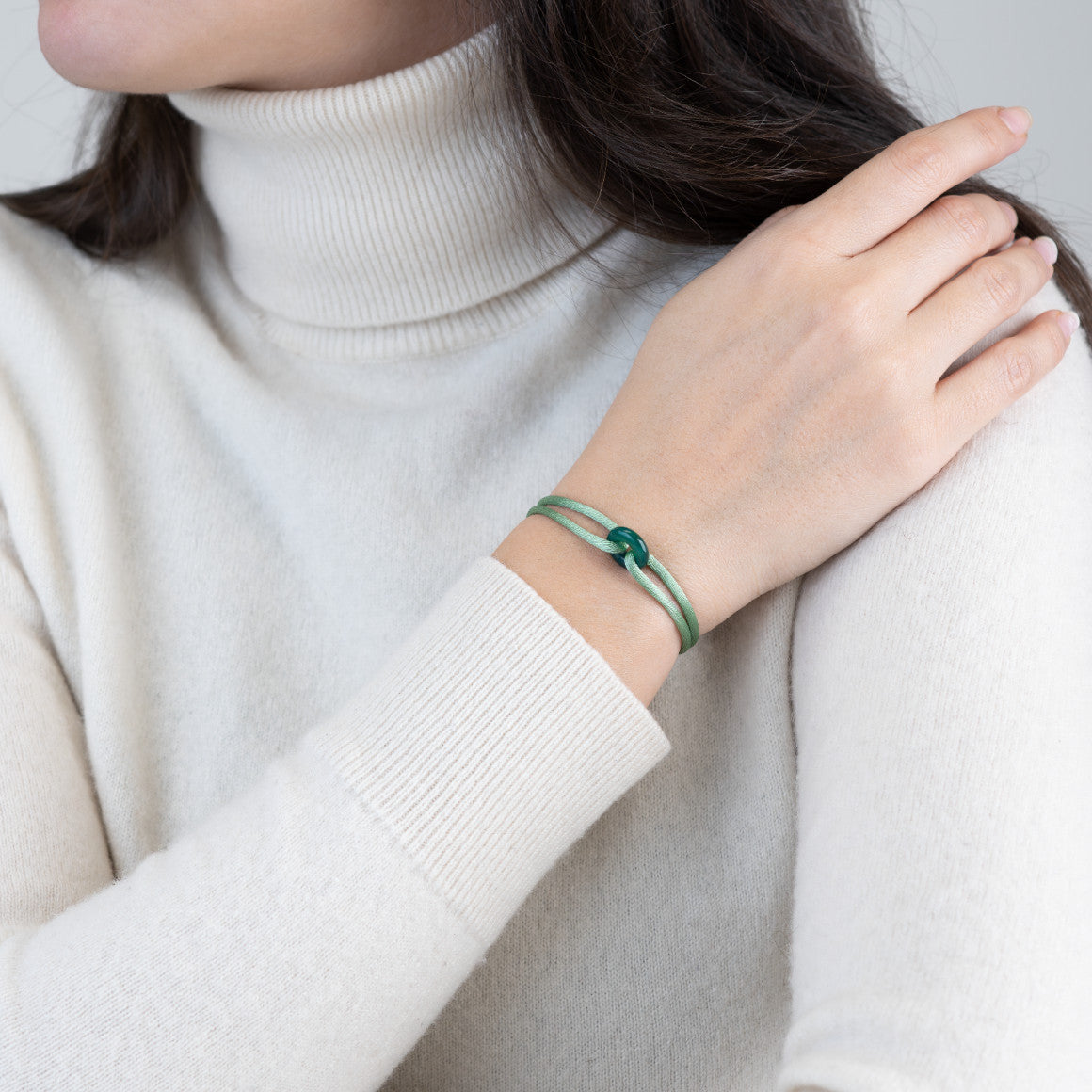Green Soho Cord Bracelet