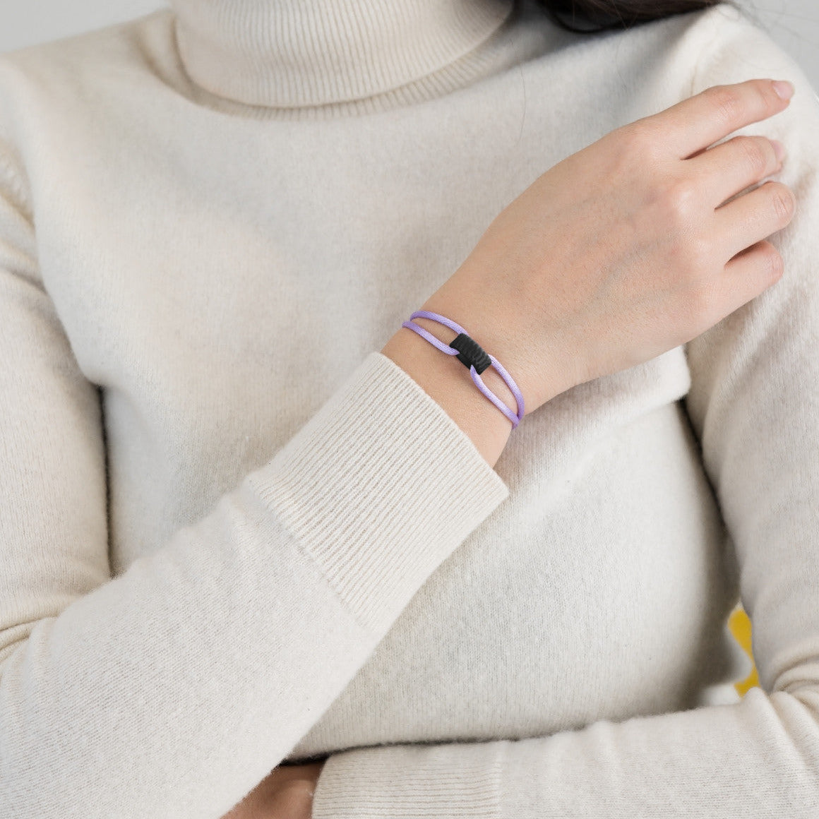 Carbon Regent Cord Bracelet