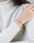 Mini Silver Soho Diamond Cord Bracelet