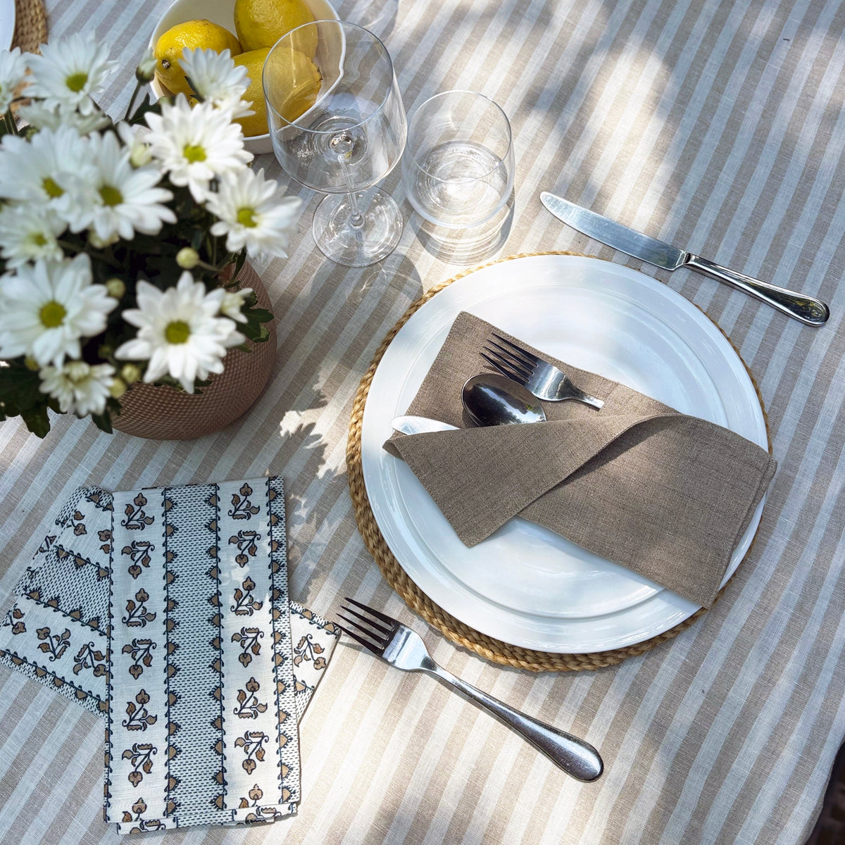 Natural Cutlery Pocket - pack of 2