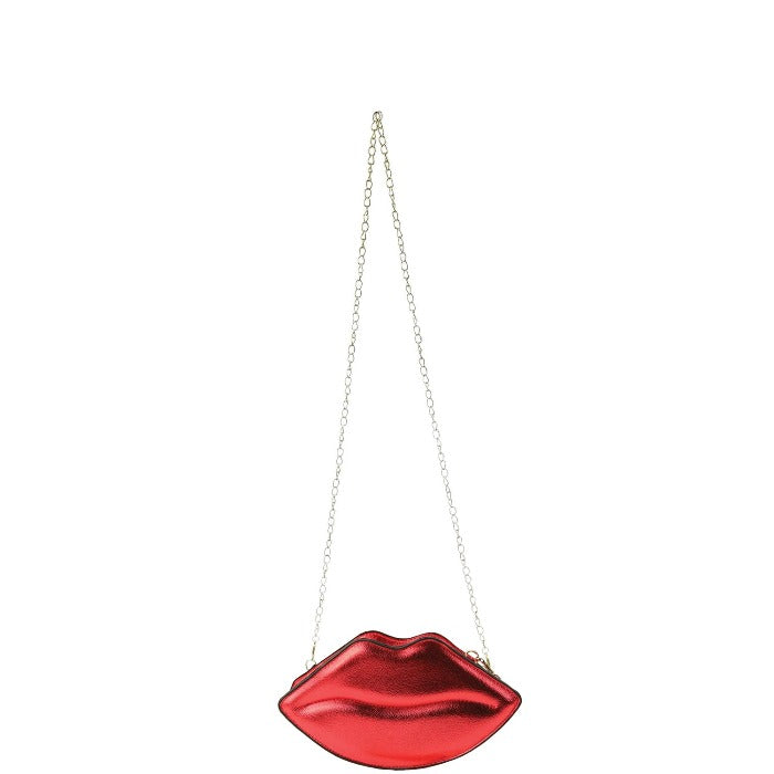 Red Lips Vegan Leather Cross-Body Bag Brix and Bailey
