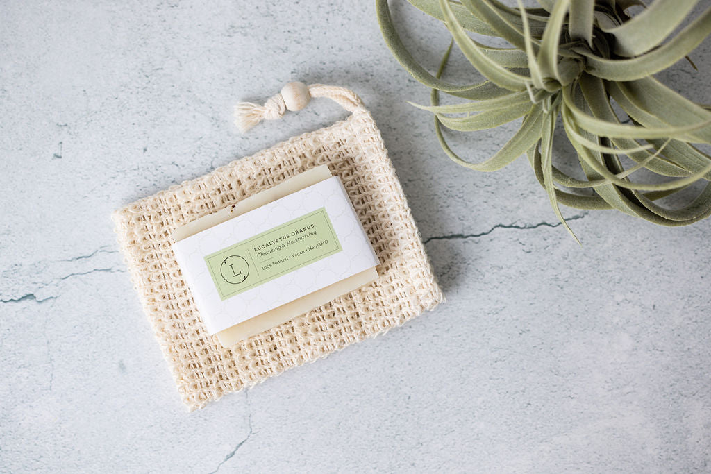 Natural Cold Process Soap Bars with Essential Oils, Pack of 2