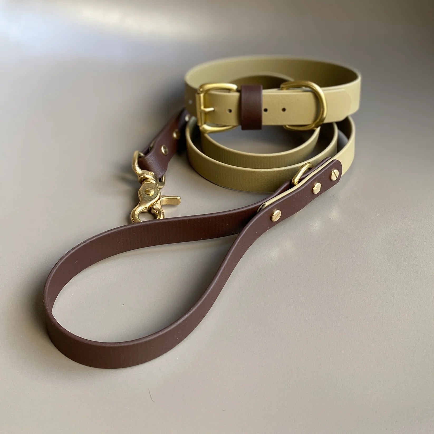 Loki Olive &amp; Brown Colour Block Lead