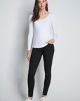 Long Sleeve V Neck Cotton Modal T-shirt