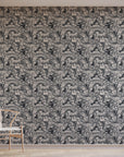 Koi Carp Statement Wallpaper in Black and White