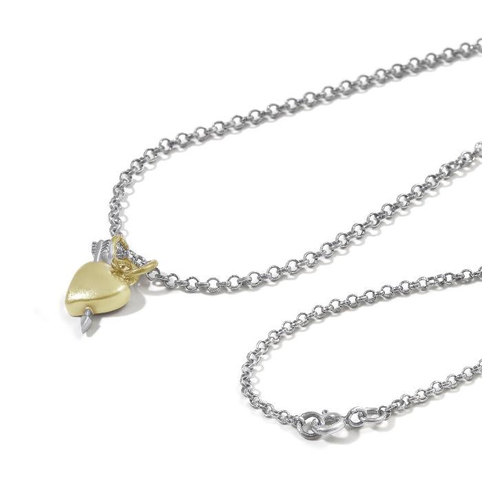 Gold Love Heart Pendant – Ethically Crafted Elegance by Sostter at brixbailey.com