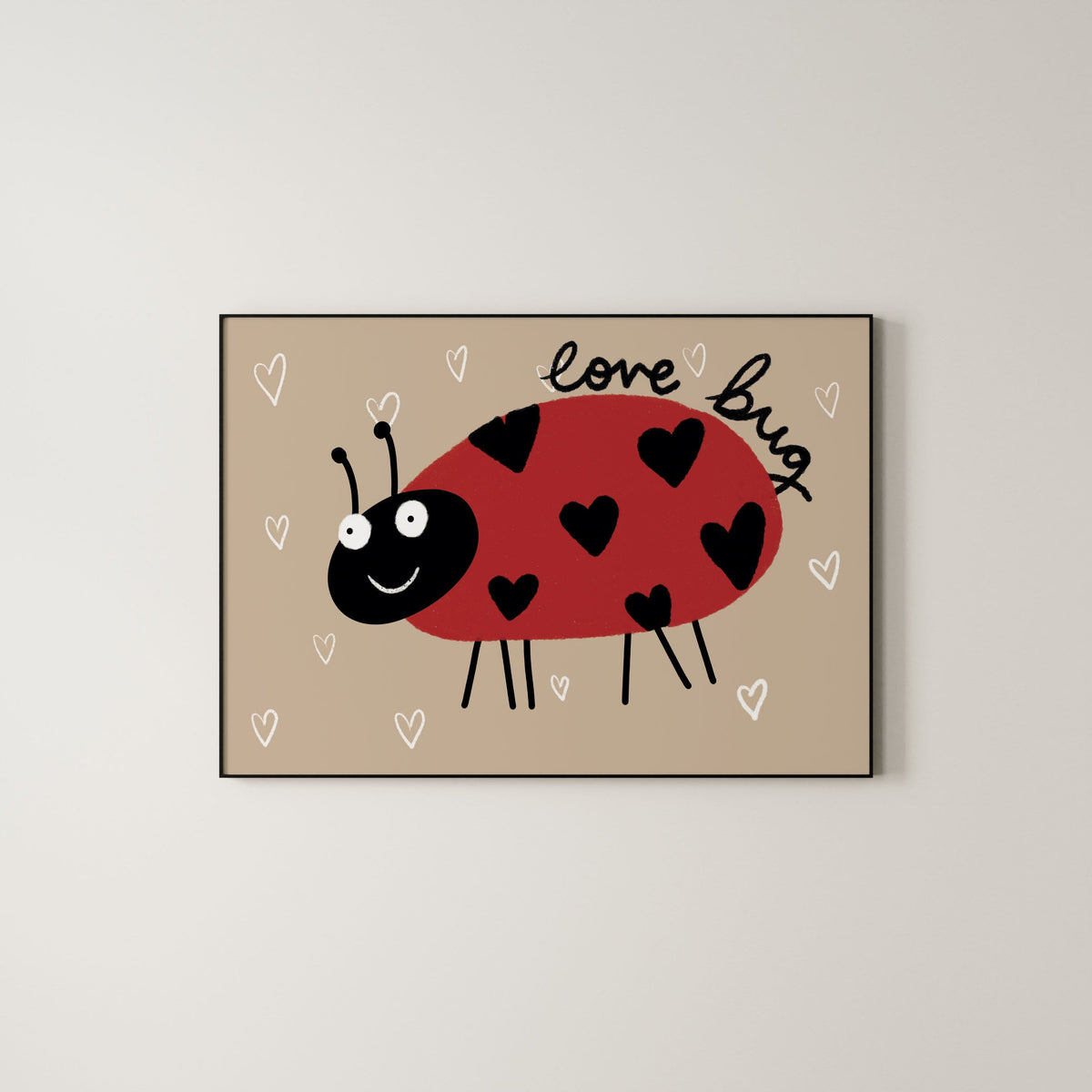 Love Bug Hearts print