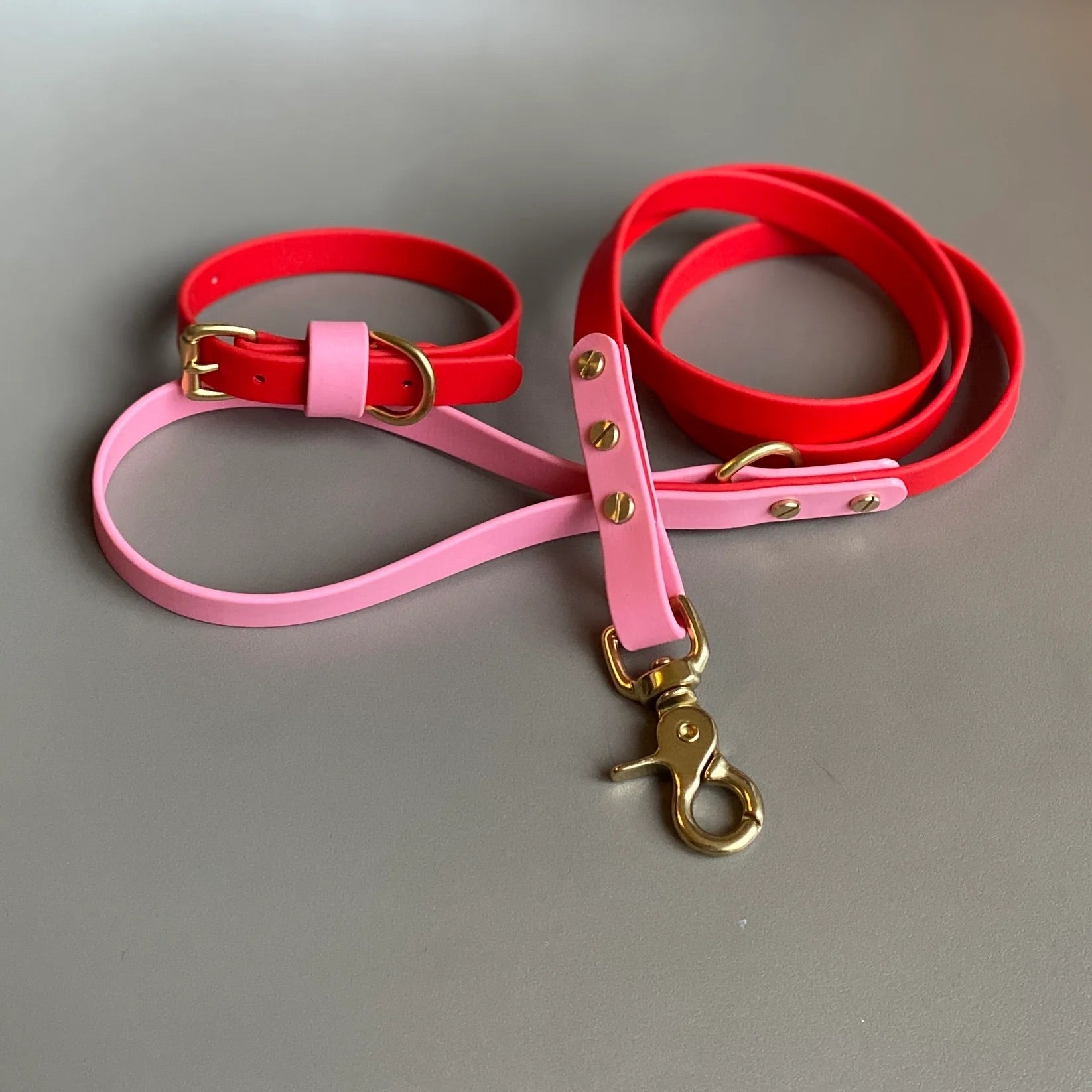 Love Red &amp; Pink Colour Block Lead