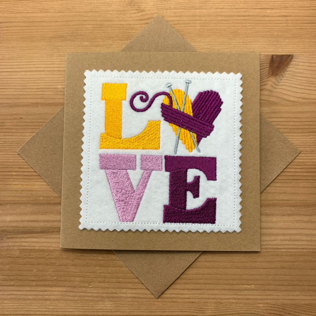 Love Knitting card