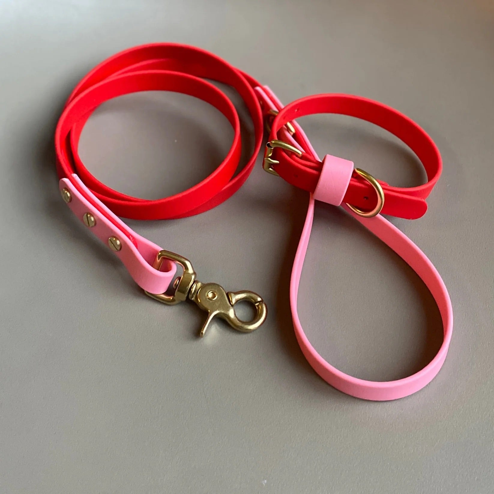 Love Red &amp; Pink Colour Block Lead