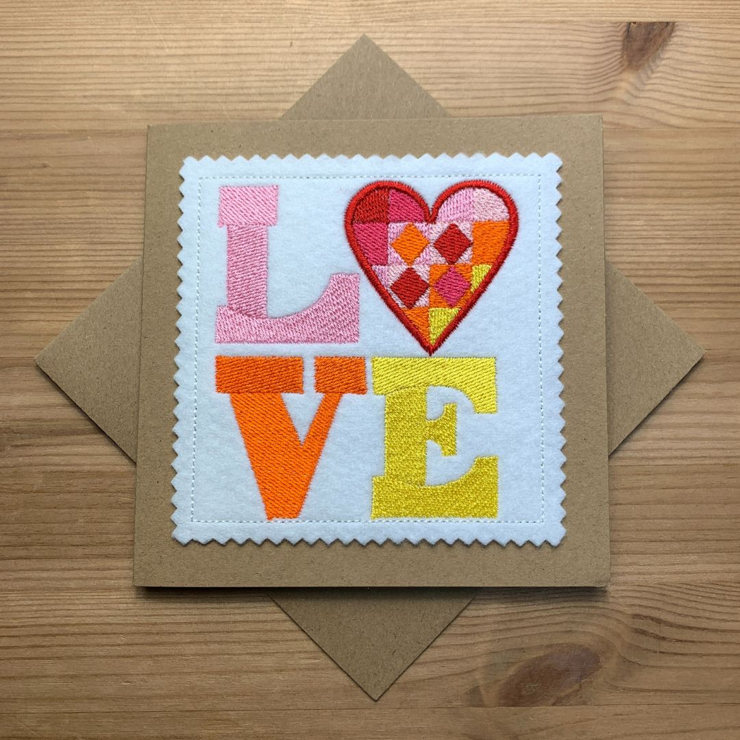 Love quilting card
