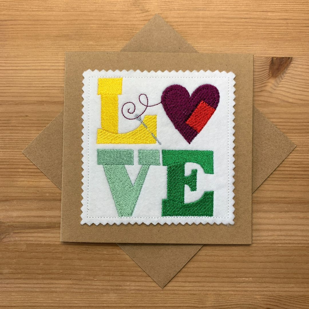 Love Sewing card