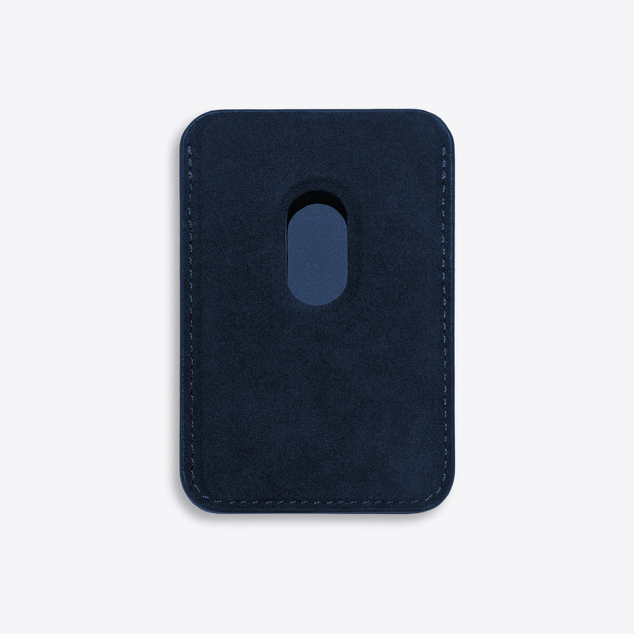 Alcantara® Italian Fabric Wallet - Holds 3 Cards, Stain & Scratch Resistant, Waterproof, MagSafe Compatible for iPhone 12-15 by Luriax at brixbailey.com