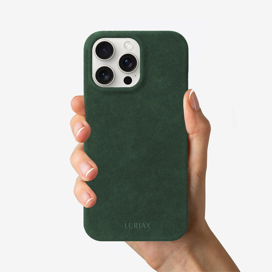Luxury Alcantara iPhone Case - Slim, Protective & MagSafe Compatible | Italian Craftsmanship by Luriax at brixbailey.com