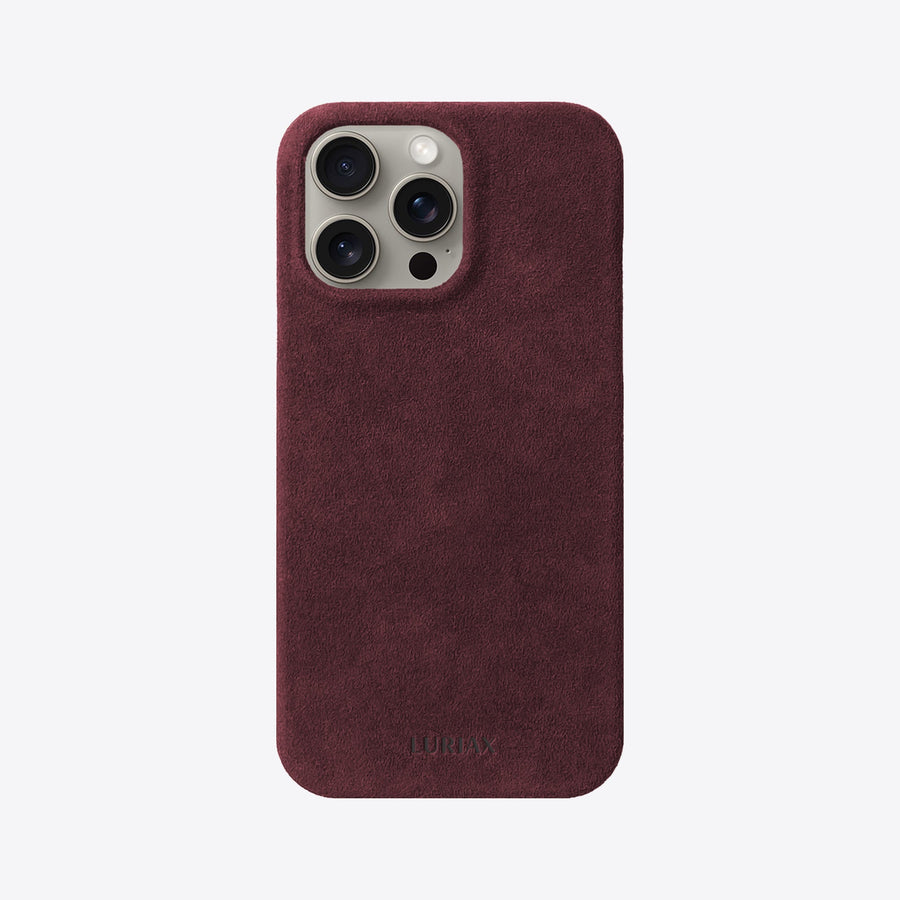 Luxurious Italian Alcantara iPhone Case - Slim, Protective & MagSafe Compatible by Luriax at brixbailey.com