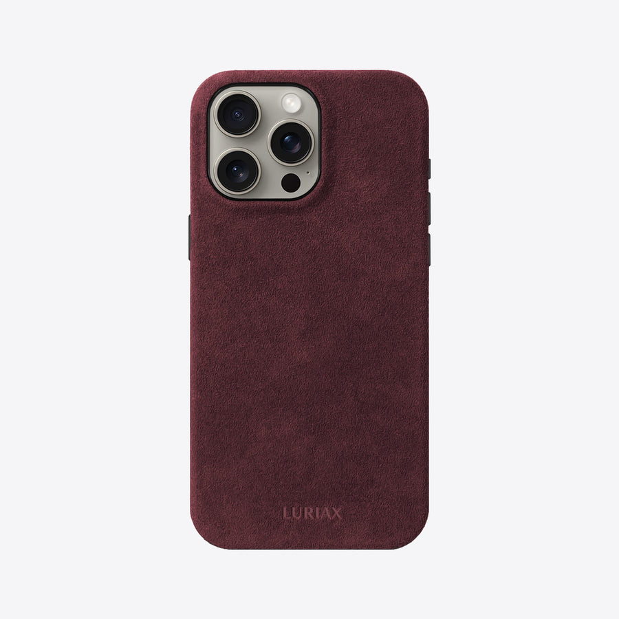 Luxury Alcantara iPhone Case - Elegant, Shock-Absorbing & MagSafe Compatible by Luriax at brixbailey.com