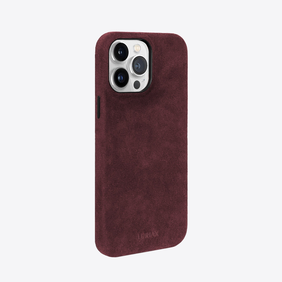 Luxurious Italian Alcantara iPhone Case - Shock-Absorbing, MagSafe Compatible & Stylish Protection by Luriax at brixbailey.com