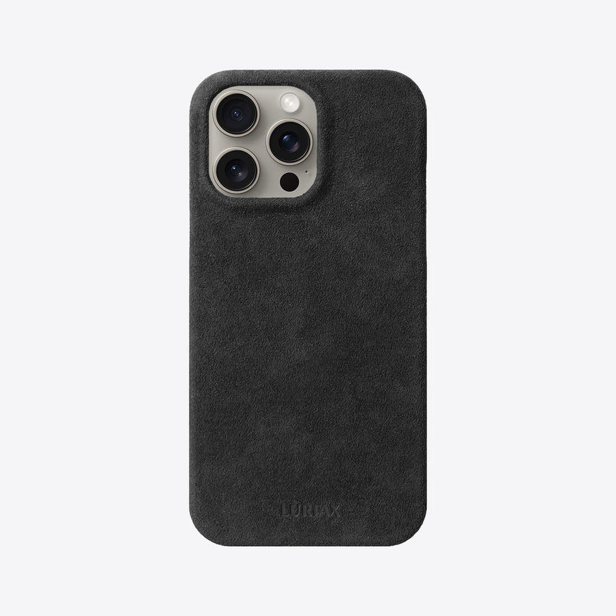 Luxurious Italian Alcantara iPhone Case - Slim, Protective & MagSafe Compatible by Luriax at brixbailey.com
