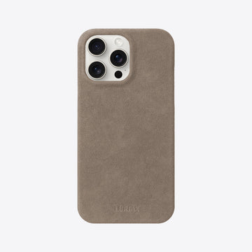 Luxurious Italian Alcantara iPhone Case - Slim, Protective & MagSafe Compatible by Luriax at brixbailey.com