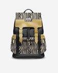 Luxury Vegan Backpack ZEBRA GOLD EDGE – BYMANYC ® New York-0