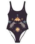 Petra One Piece Swimsuit in Black Jaguar