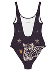 Petra One Piece Swimsuit in Black Jaguar