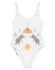 Petra One Piece Swimsuit in White Jaguar