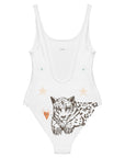 Petra One Piece Swimsuit in White Jaguar