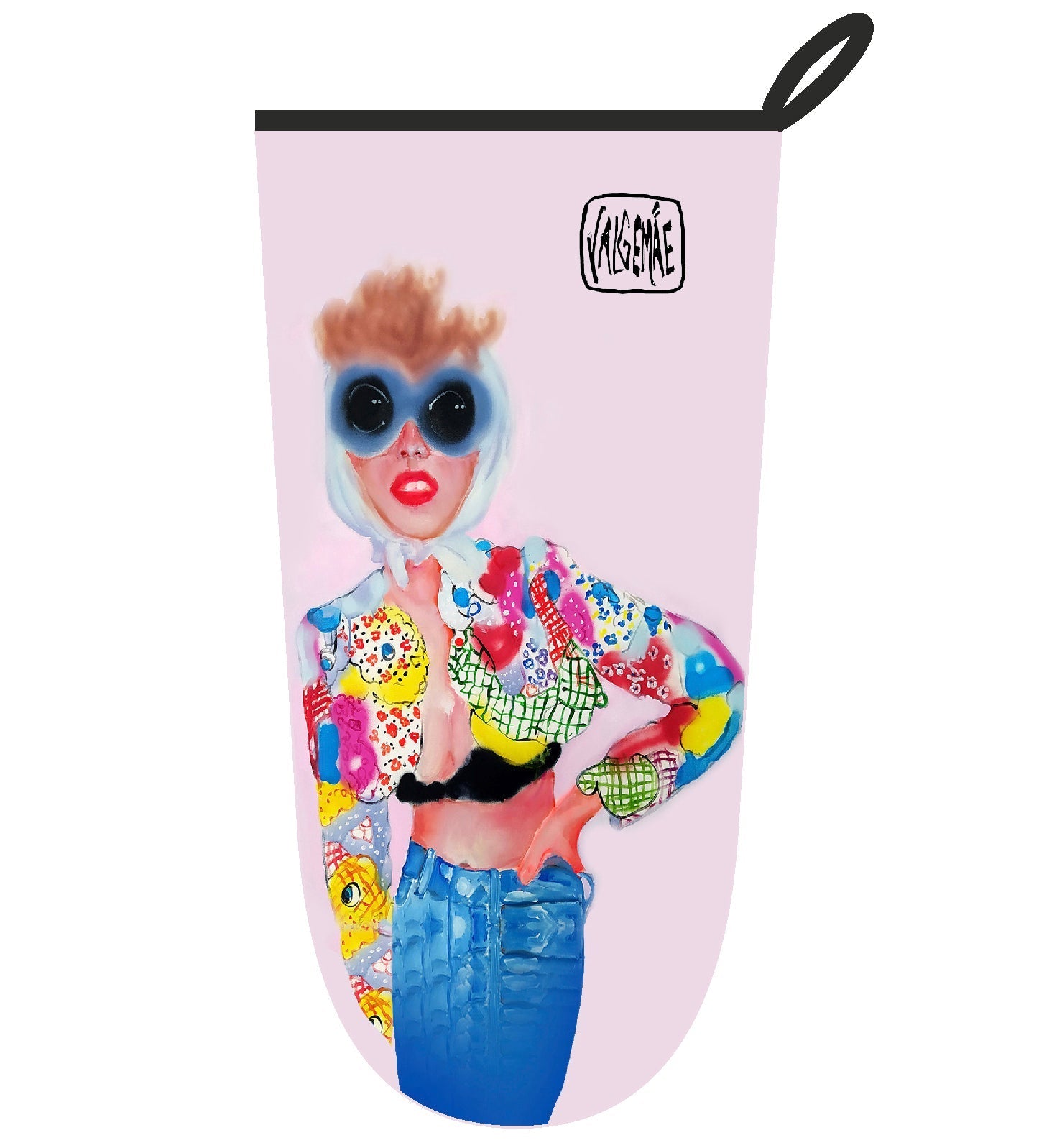 Chic in Moschino Oven Glove – Handmade &amp; Stylish Artwork by Katrin Valgemäe at brixbailey.com