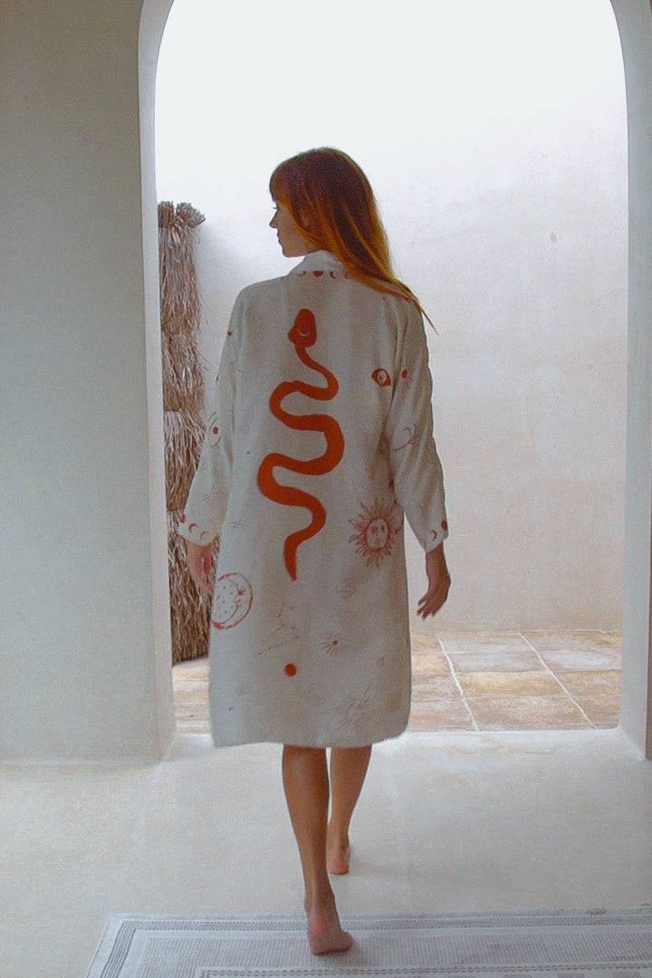 Royal Robe Kimono in Dalaman Dreamer Silk