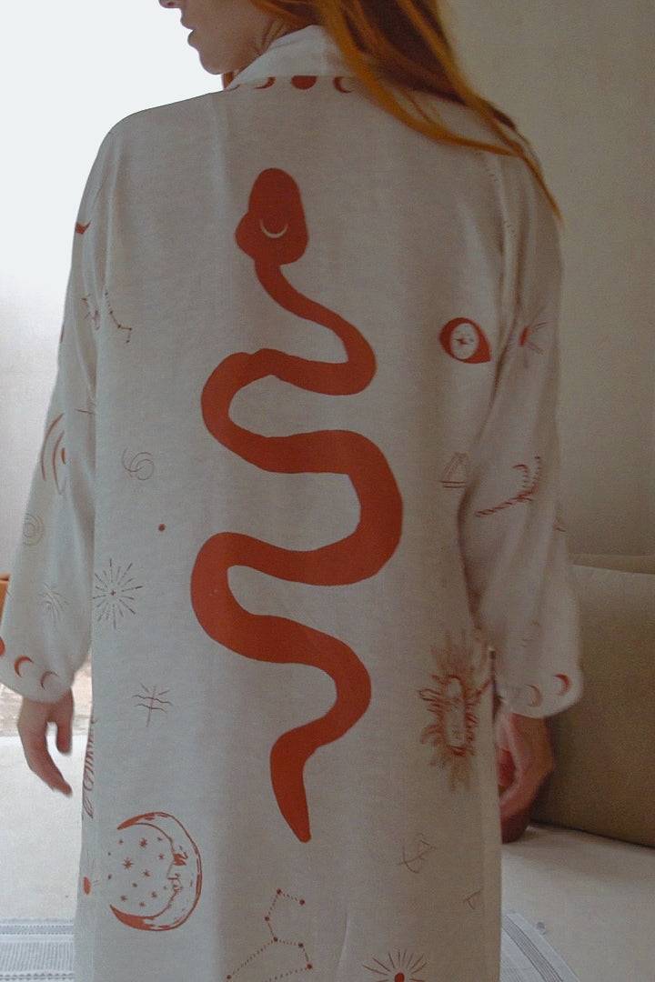Royal Robe Kimono in Dalaman Dreamer Silk