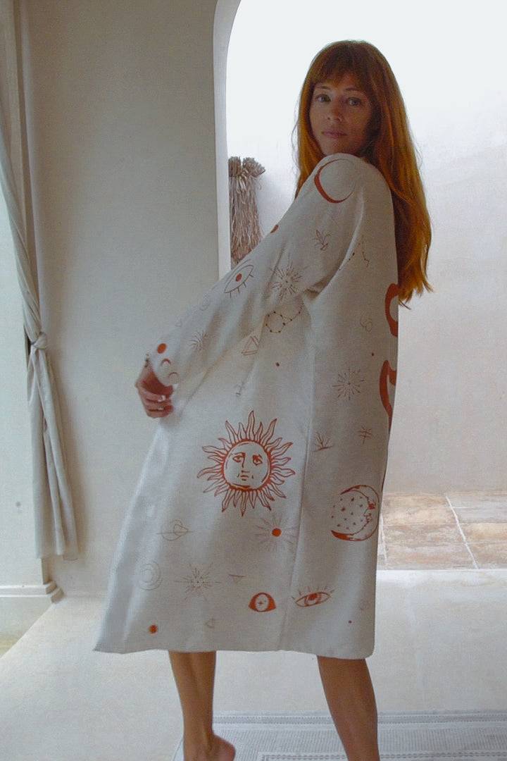 Royal Robe Kimono in Dalaman Dreamer Silk