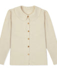 Claudine Linen Blouse  - Natural